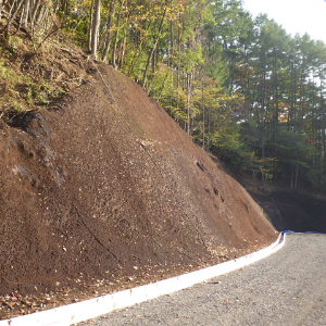 植生基材吹付工