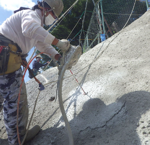 バスク方法（既設モルタル再生工法）